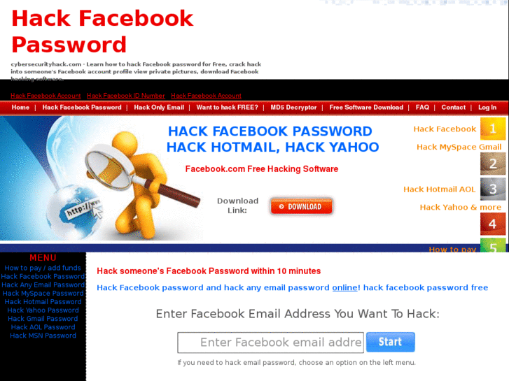 Hack facebook account for free