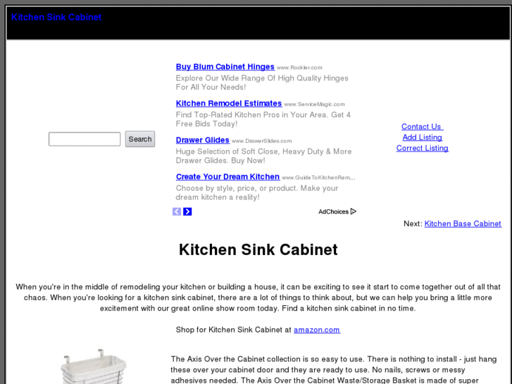 www.kitchensinkcabinet.com