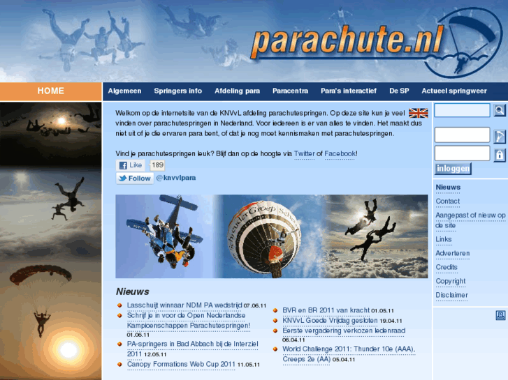 www.parachute.nl