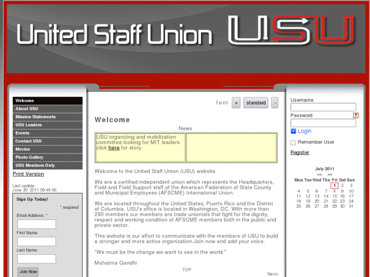 www.unitedstaffunion.net