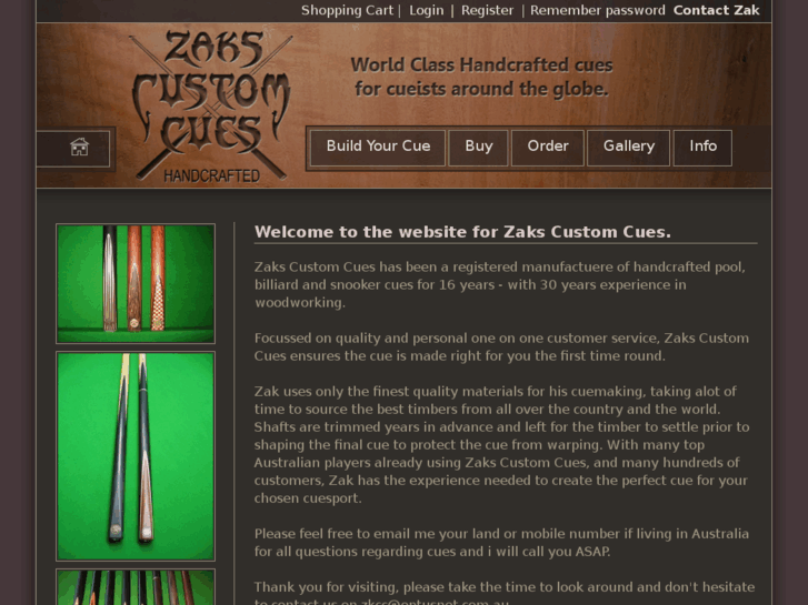 www.zakscustomcues.com