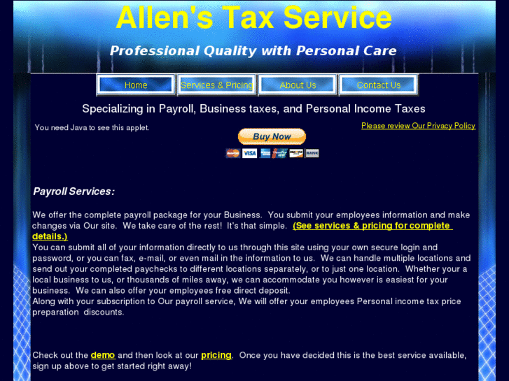 www.allenstaxservice.net