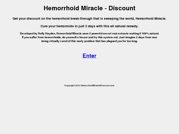 www.hemorrhoidmiraclediscount.com