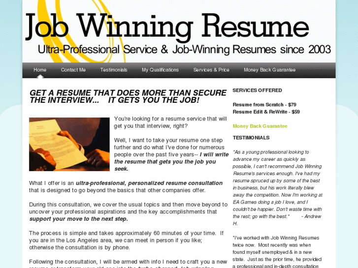 www.job-winning-resume.com