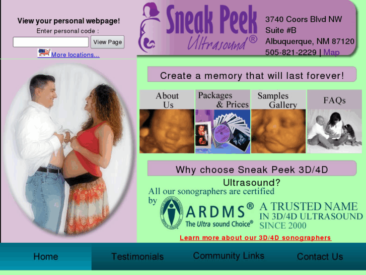 www.sneakpeekultrasoundnm.com