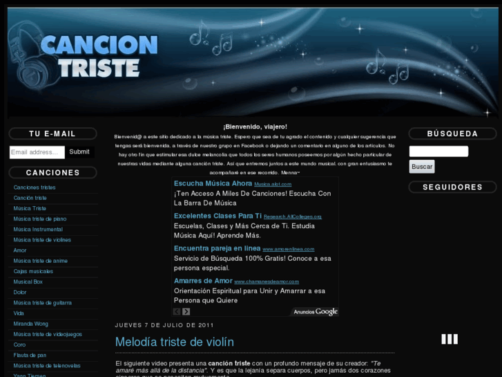 www.canciontriste.com