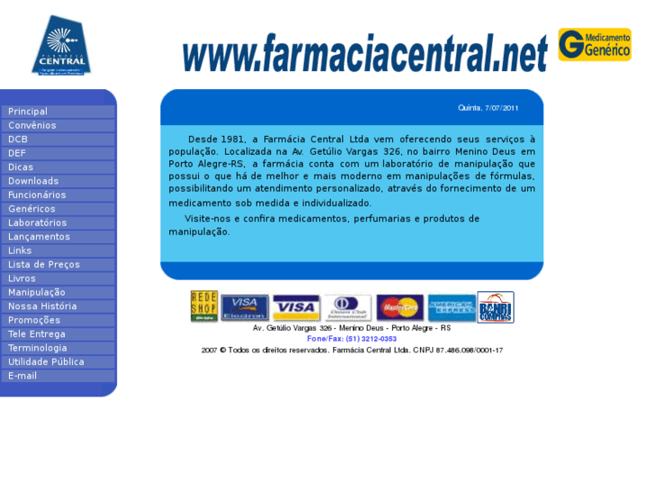 www.farmaciacentral.net