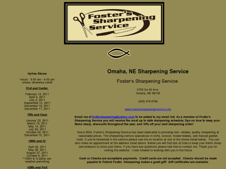 www.fosterssharpeningservice.com