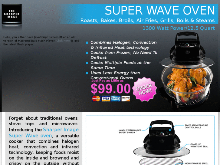 www.sharperimagesuperwaveoven.com