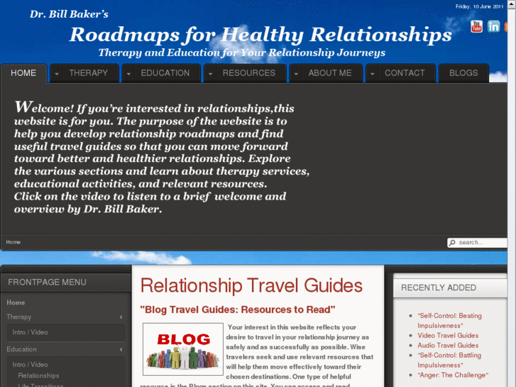 www.billbakerroadmapsforhealthyrelationships.com