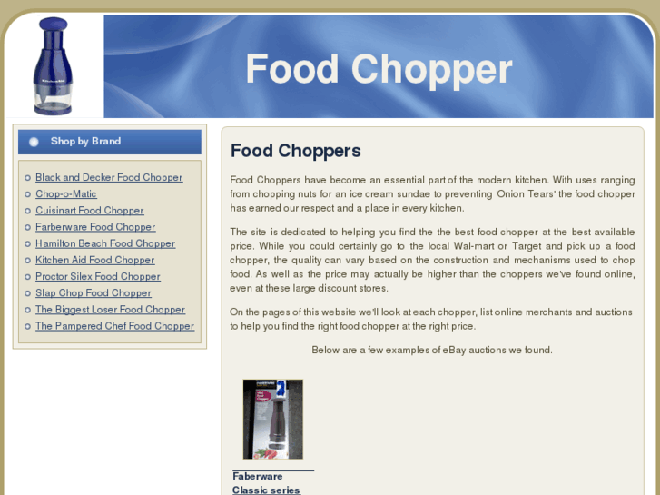 www.foodchopper.info