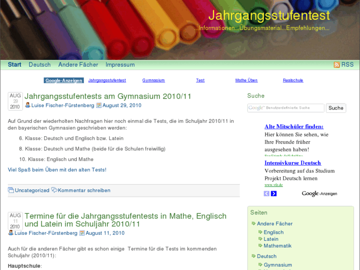 www.jahrgangsstufentest-deutsch.de