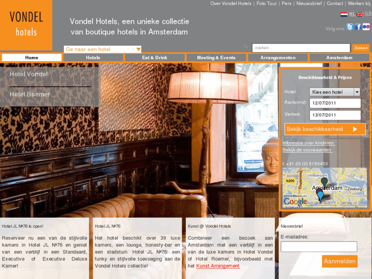 www.vondelhotels.com