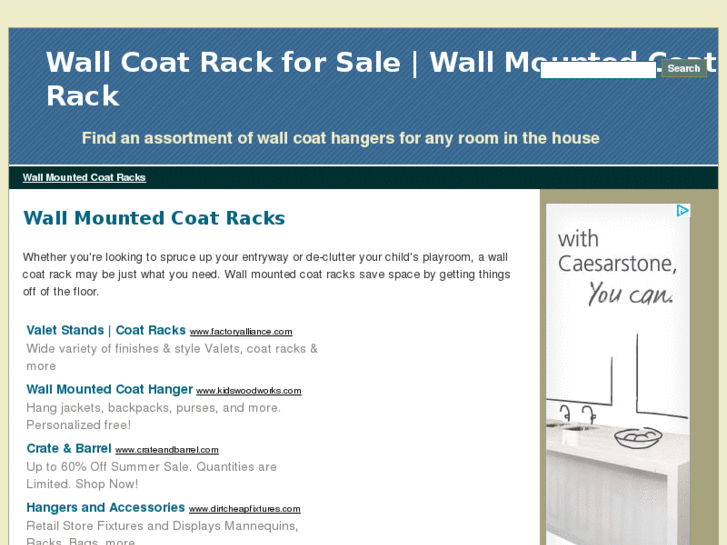 www.wallcoatrack.info