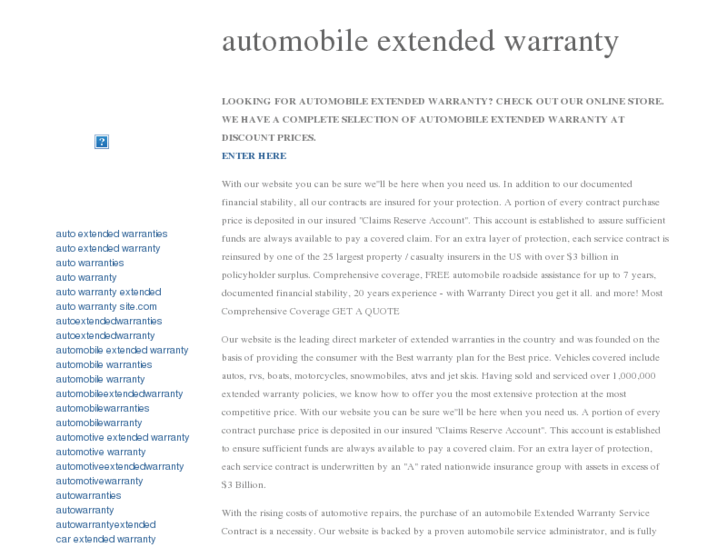 www.automobile-extended-warranty.net