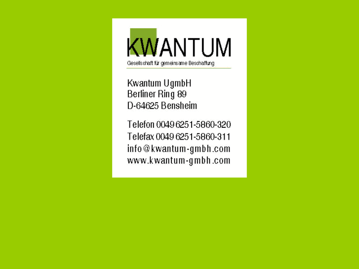 www.kwantum-gmbh.com