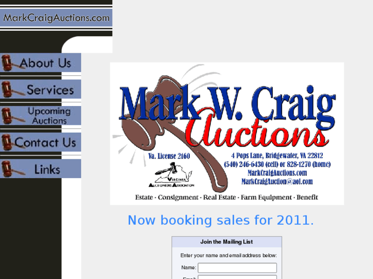 www.markcraigauctions.com
