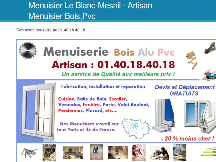 www.menuisierleblancmesnil.com