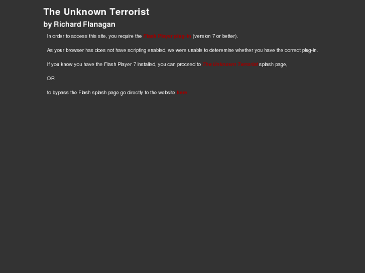 www.theunknownterrorist.com.au