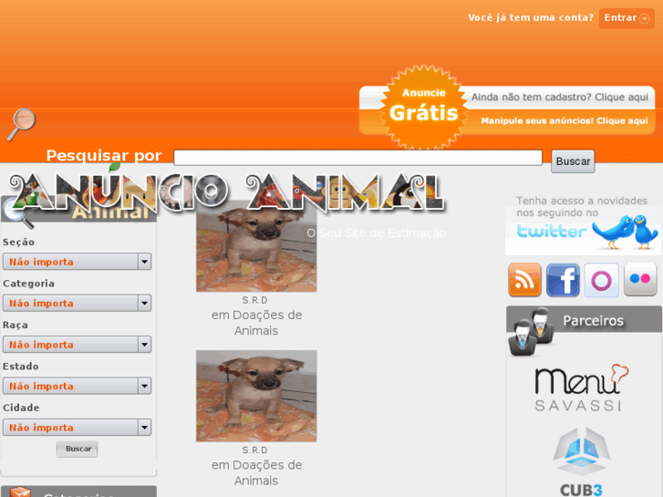 www.anuncioanimal.com.br