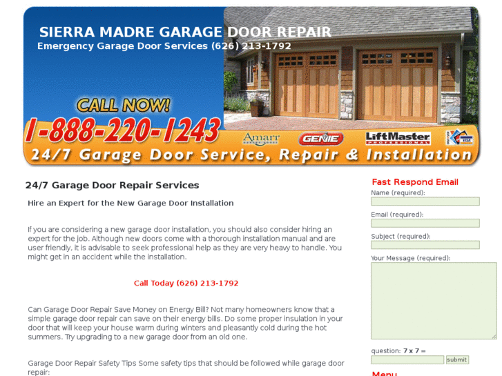 www.garagedoorrepairsierramadre.com