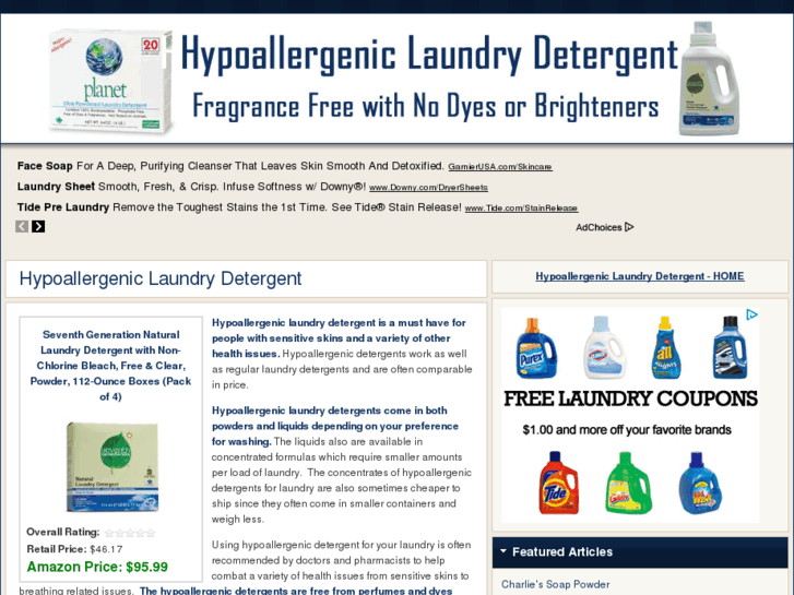 www.hypoallergeniclaundrydetergent.org