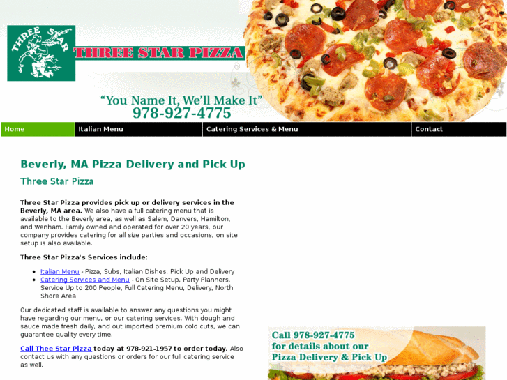 www.threestarpizza.com