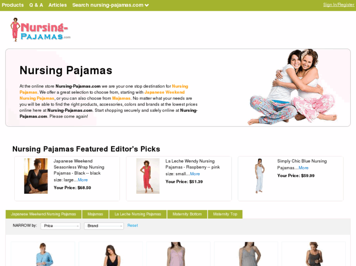 www.nursing-pajamas.com