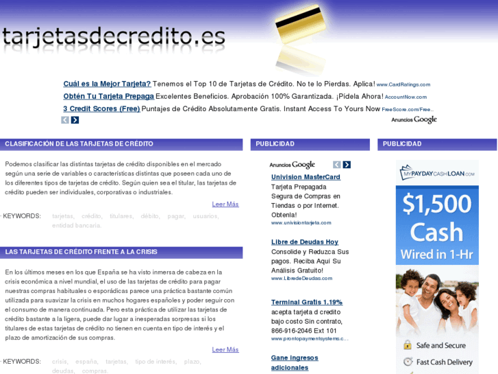 www.tarjetasdecredito.es