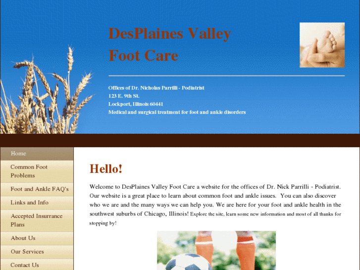 www.desplainesvalleyfootcare.com