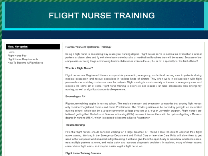 www.flightnursetraining.com