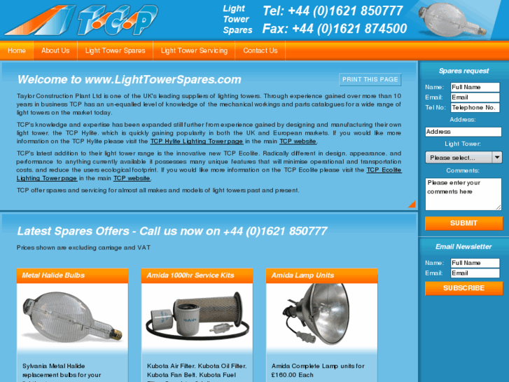 www.lighttowerspares.com