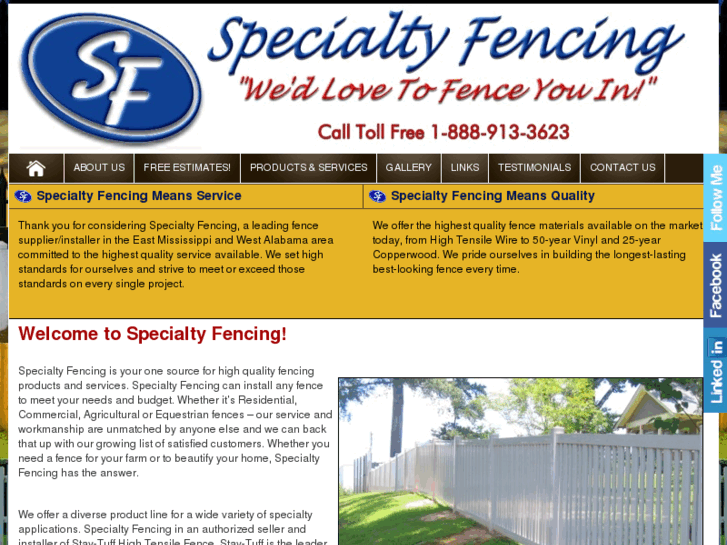 www.specialtyfencing.com