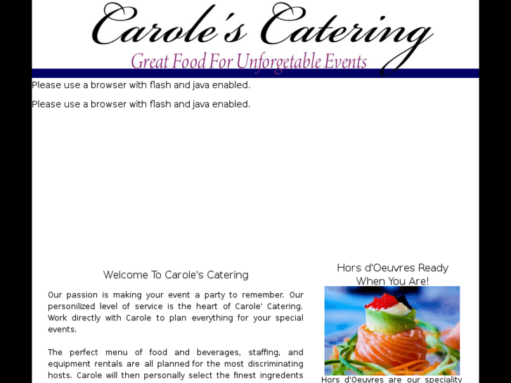 www.caroles-catering.com