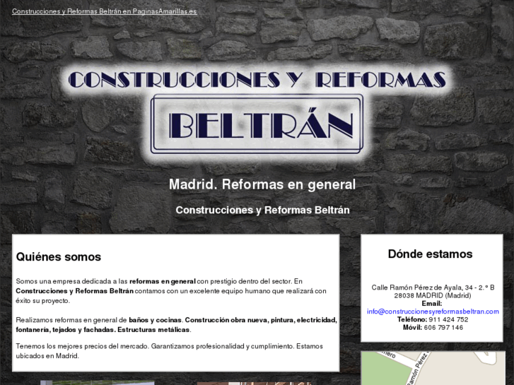 www.construccionesyreformasbeltran.com