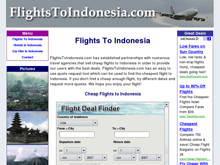 www.flightstoindonesia.com