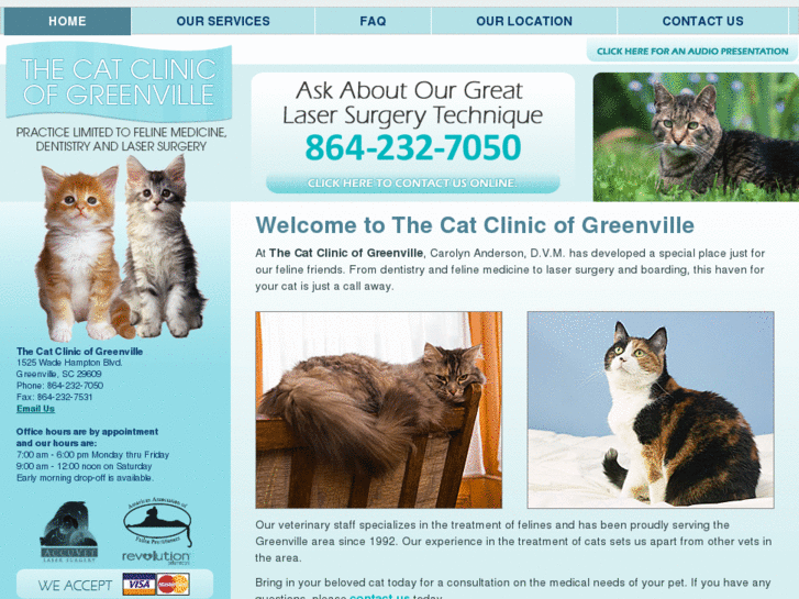 www.thecatclinicofgreenville.com