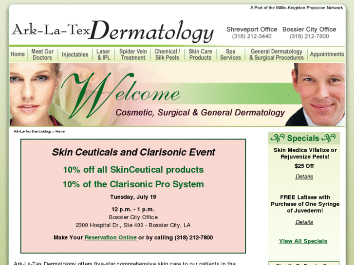 www.ark-la-texdermatology.com