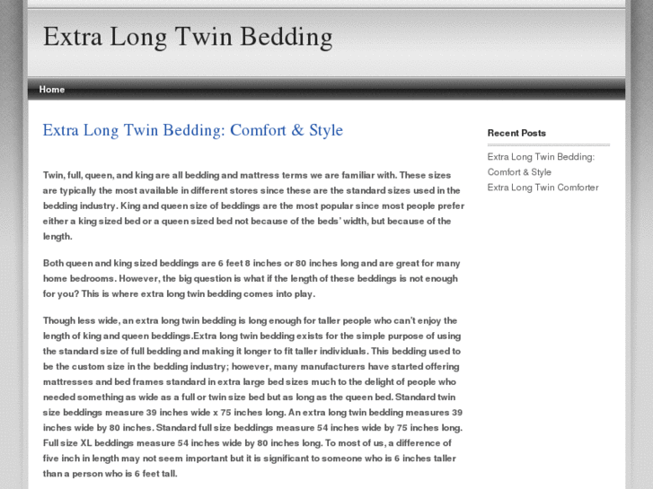 www.extralongtwinbedding.com