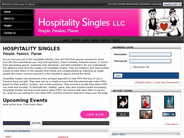 www.hospitality-singles.com