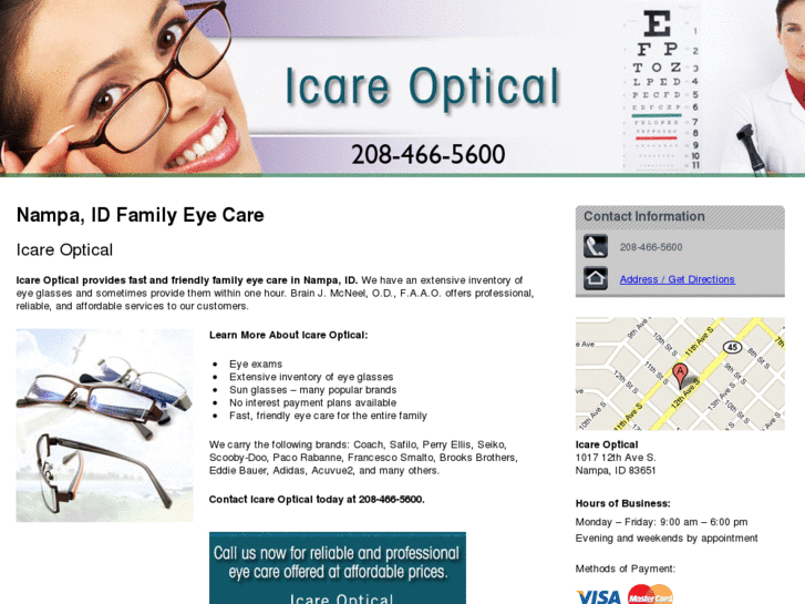 www.icareopticalnampa.com