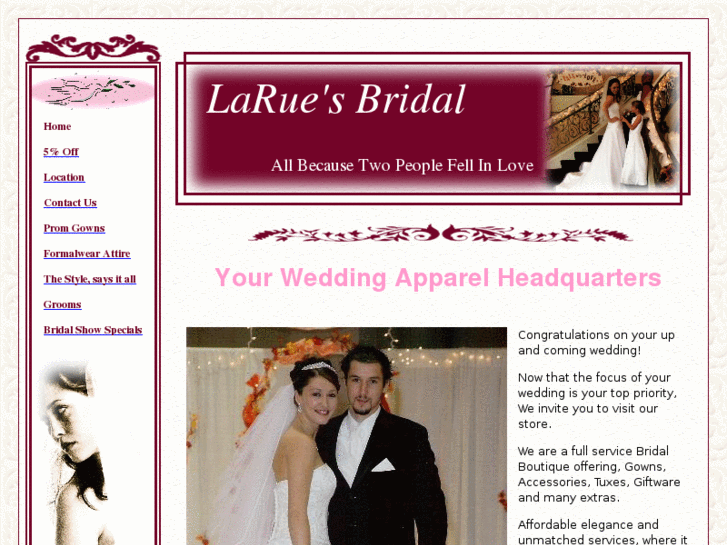 www.laruesbridal.com