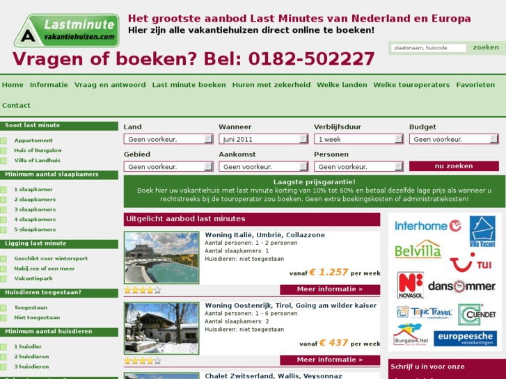 www.lastminutevakantiehuizen.com