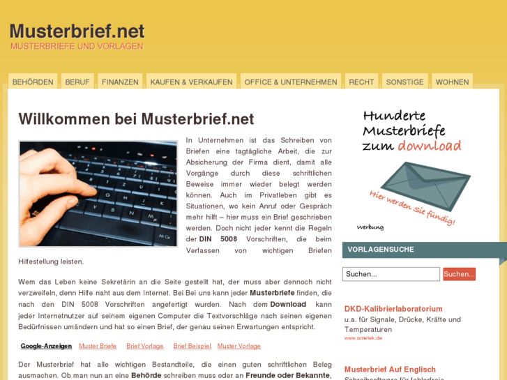 www.musterbrief.net