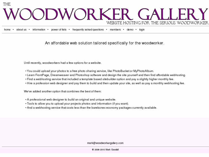 www.woodworkergallery.com