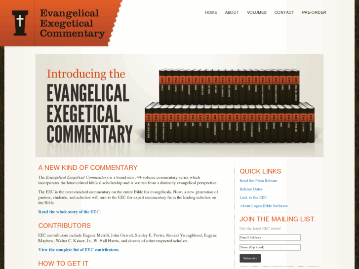 www.evangelicalexegeticalcommentary.com