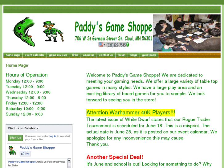 www.paddysgameshoppe.com