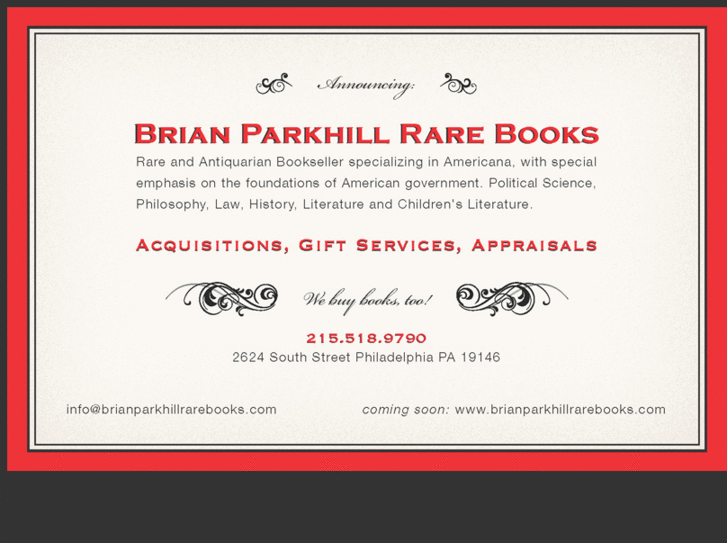 www.brianparkhillrarebooks.com