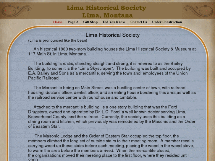 www.limahistoricalsociety.com