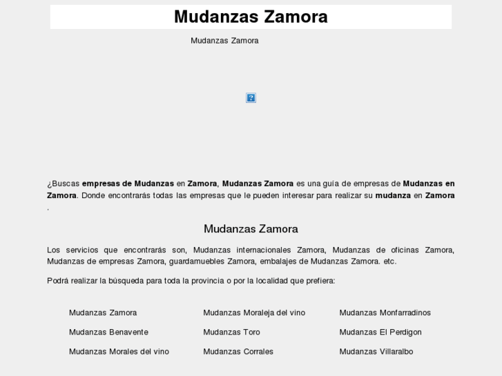 www.mudanzaszamora.com.es